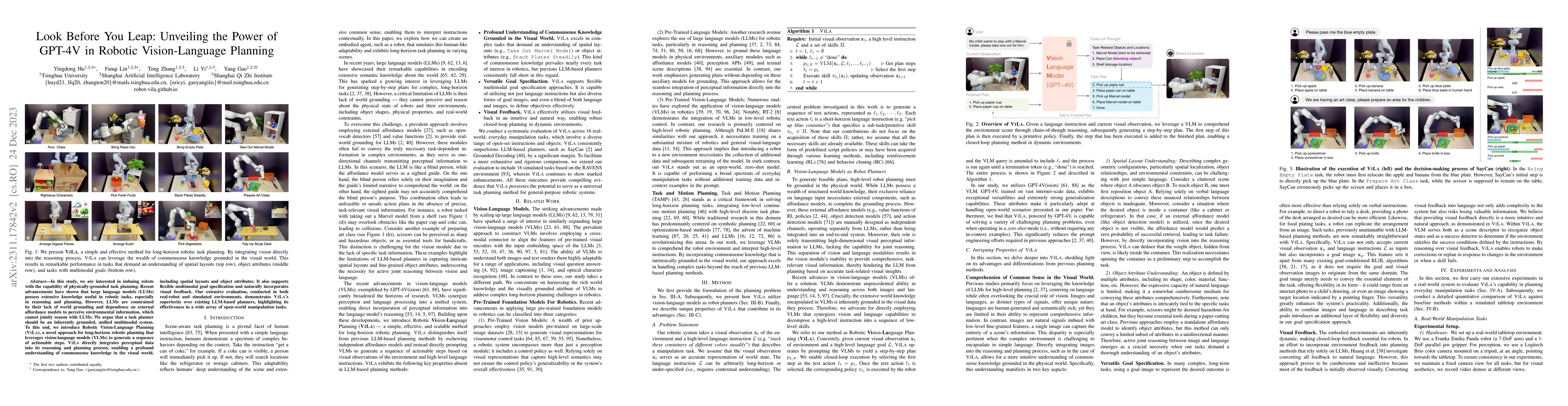 Thumbnail for Look Before You Leap: Unveiling the Power of GPT-4V in Robotic
  Vision-Language Planning