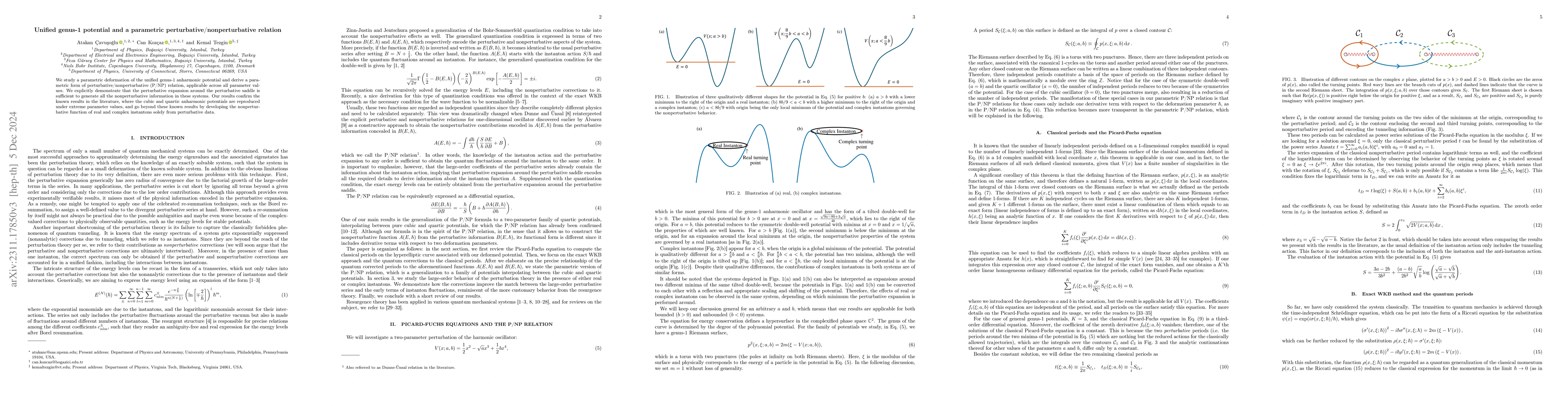 Thumbnail for Unified genus-1 potential and parametric P/NP relation