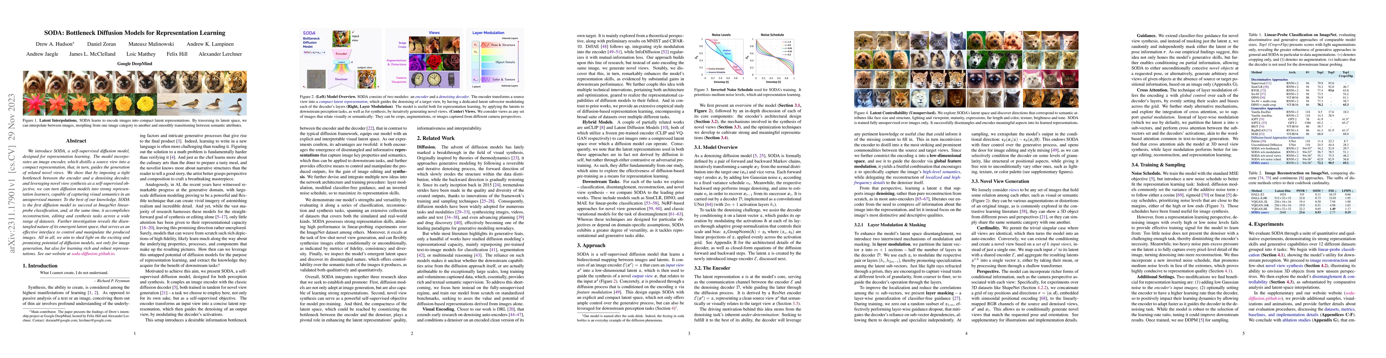 Thumbnail for SODA: Bottleneck Diffusion Models for Representation Learning