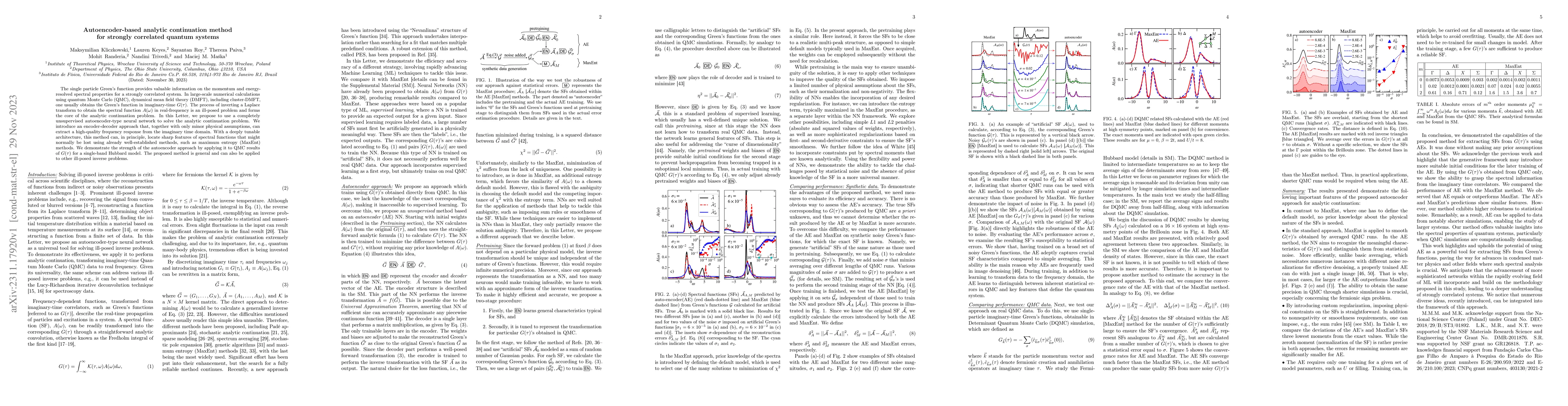 Thumbnail for Autoencoder-based analytic continuation method for strongly correlated
  quantum systems
