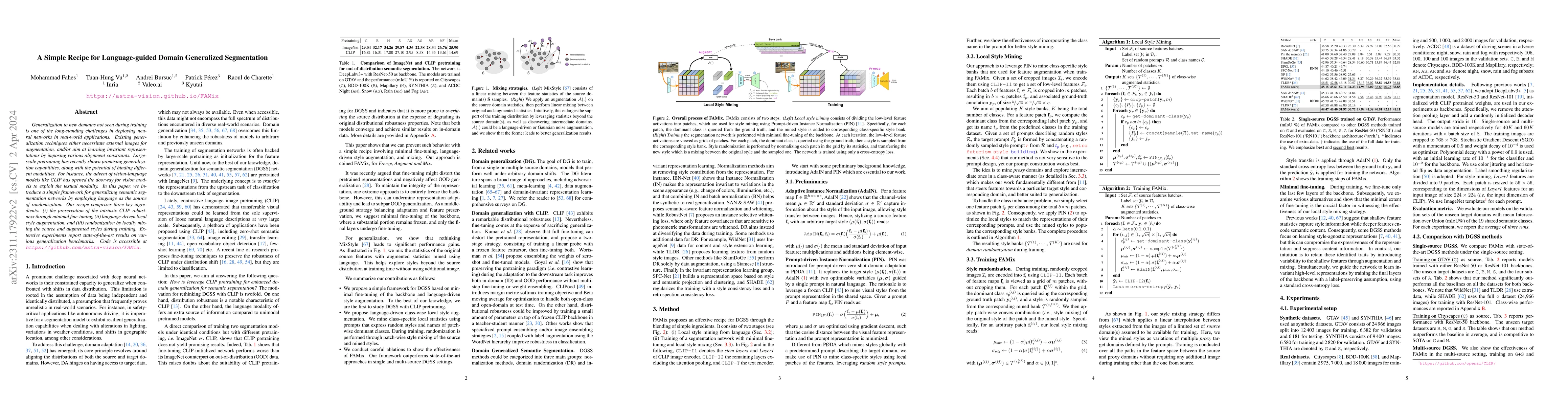 Thumbnail for A Simple Recipe for Language-guided Domain Generalized Segmentation