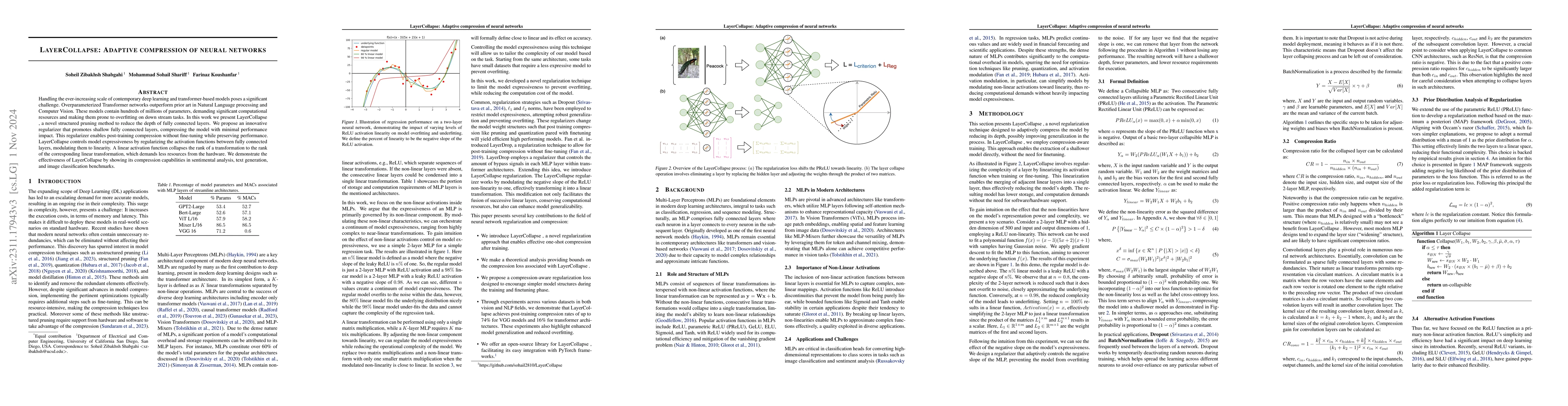 Thumbnail for LayerCollapse: Adaptive compression of neural networks