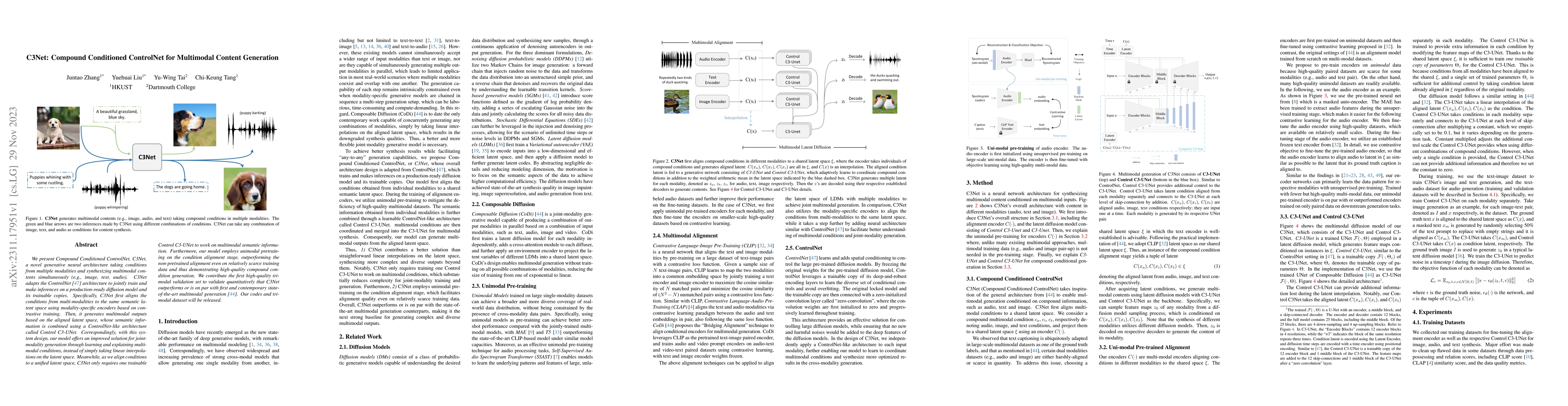 Thumbnail for C3Net: Compound Conditioned ControlNet for Multimodal Content Generation