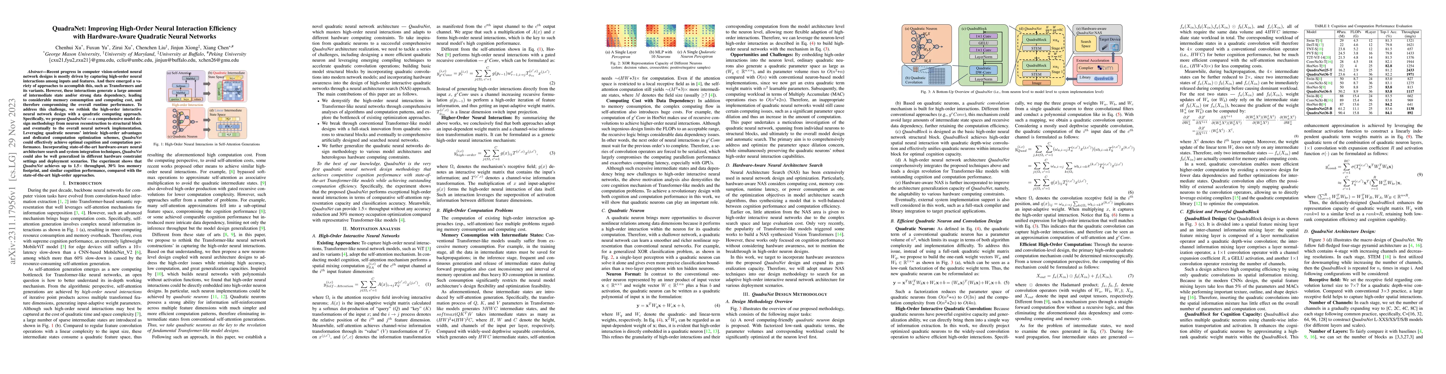 Thumbnail for QuadraNet: Improving High-Order Neural Interaction Efficiency with
  Hardware-Aware Quadratic Neural Networks