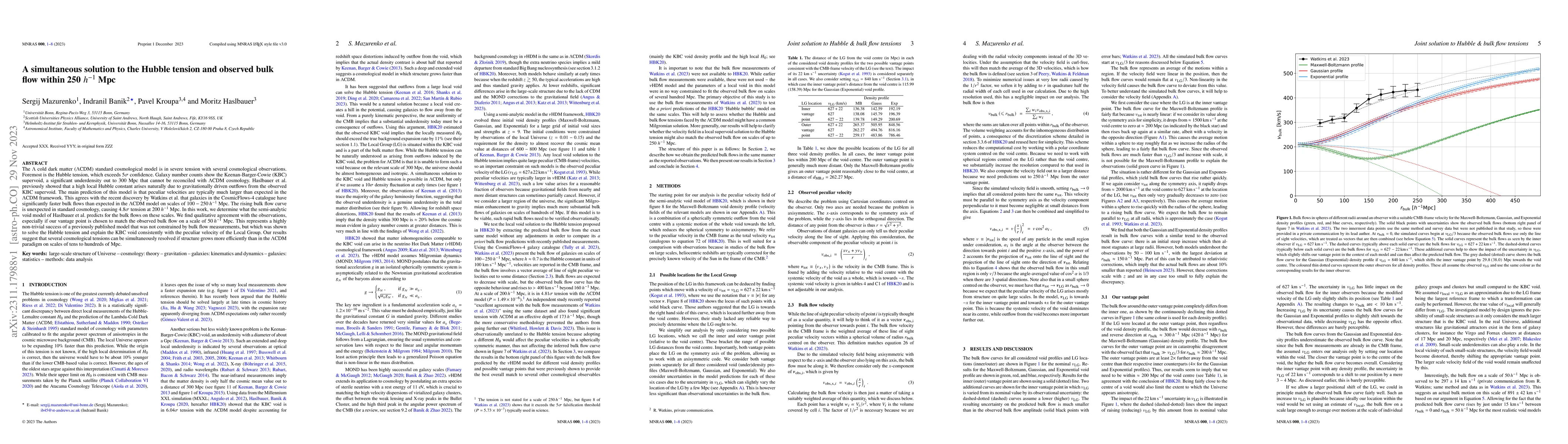Thumbnail for A simultaneous solution to the Hubble tension and observed bulk flow
  within 250 ${h^{-1}}$ Mpc