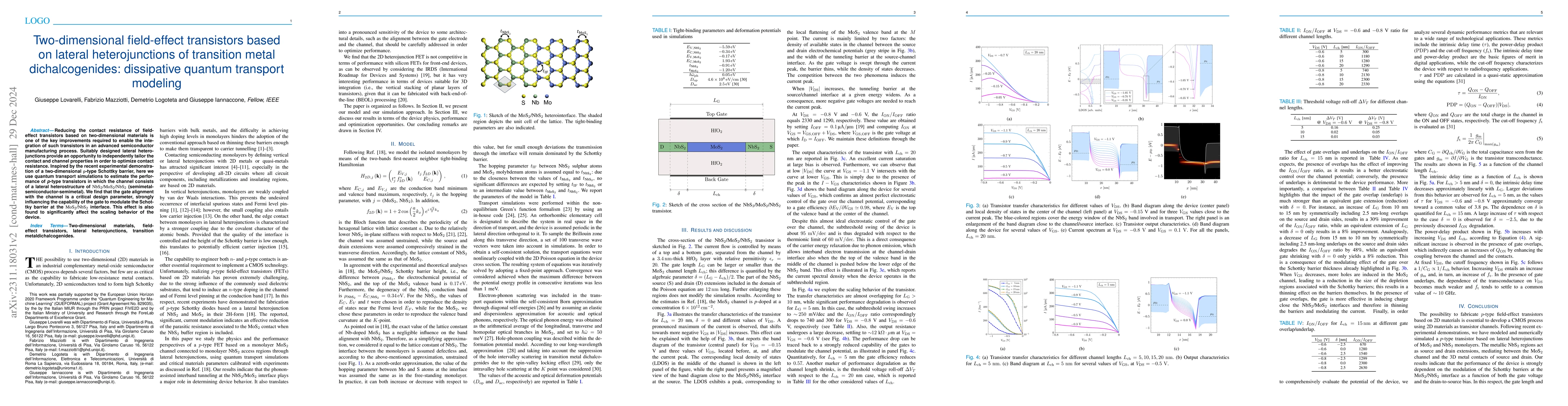 Thumbnail for Lateral NbS$_2$/MoS$_2$/NbS$_2$ transistors: physical modeling and
  performance assessment