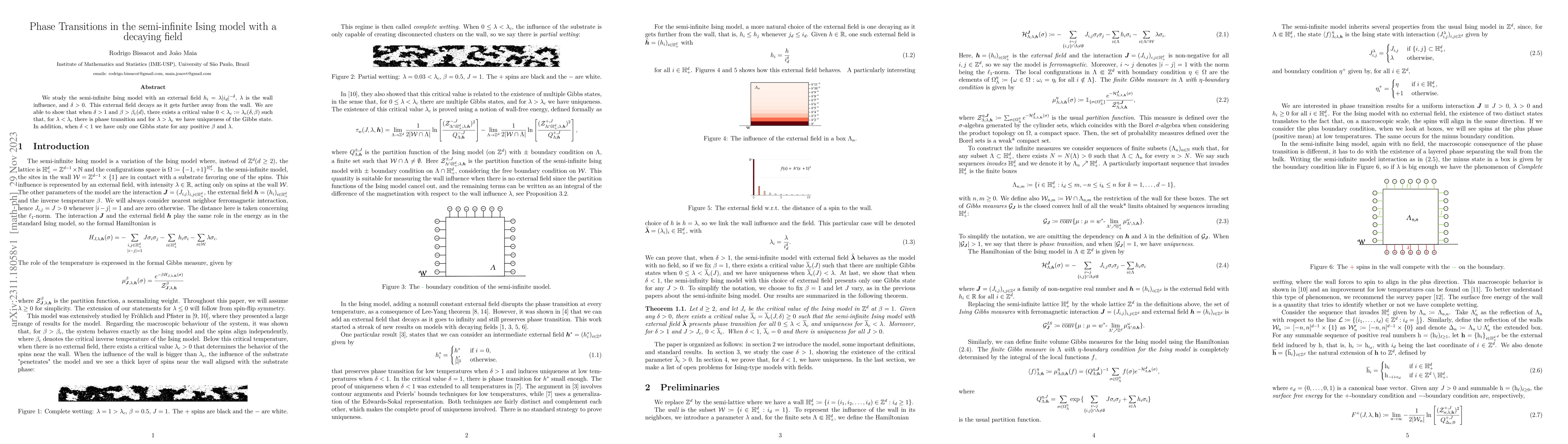 Thumbnail for Phase Transitions in the semi-infinite Ising model with a decaying field