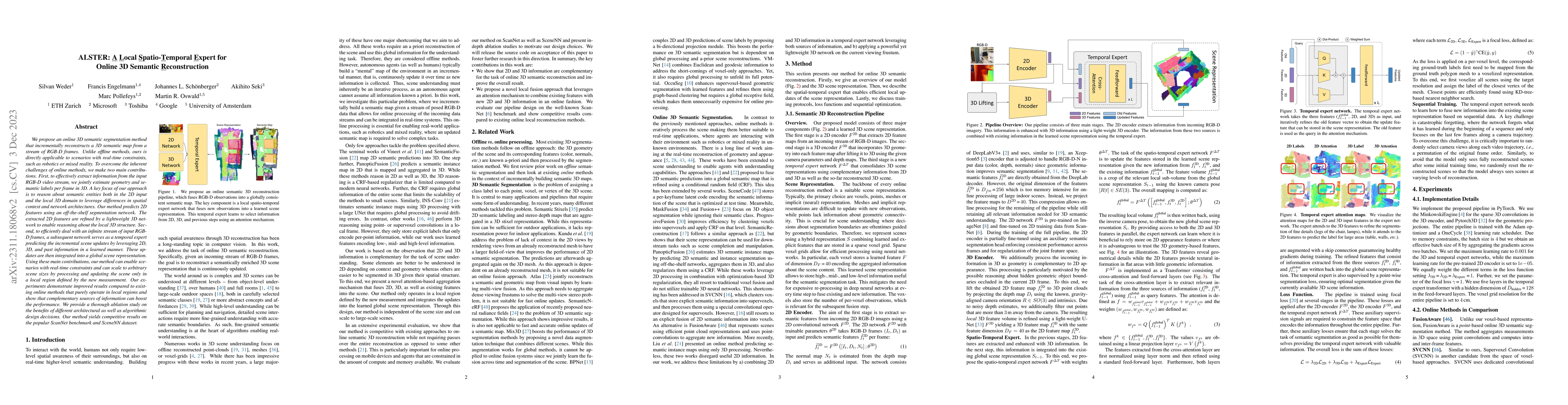 Thumbnail for ALSTER: A Local Spatio-Temporal Expert for Online 3D Semantic
  Reconstruction