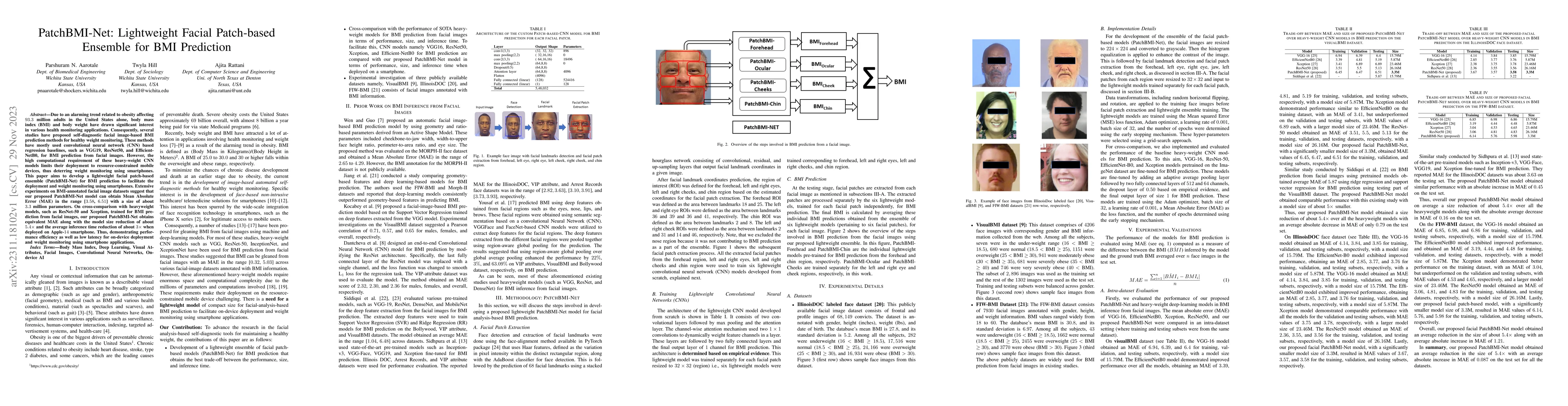 Thumbnail for PatchBMI-Net: Lightweight Facial Patch-based Ensemble for BMI Prediction