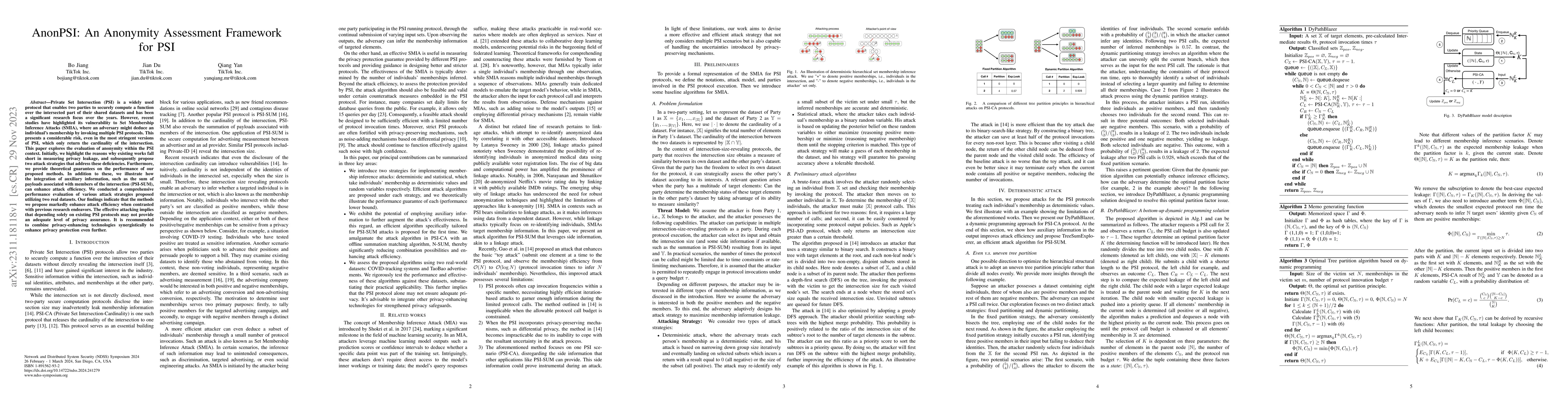 Thumbnail for AnonPSI: An Anonymity Assessment Framework for PSI