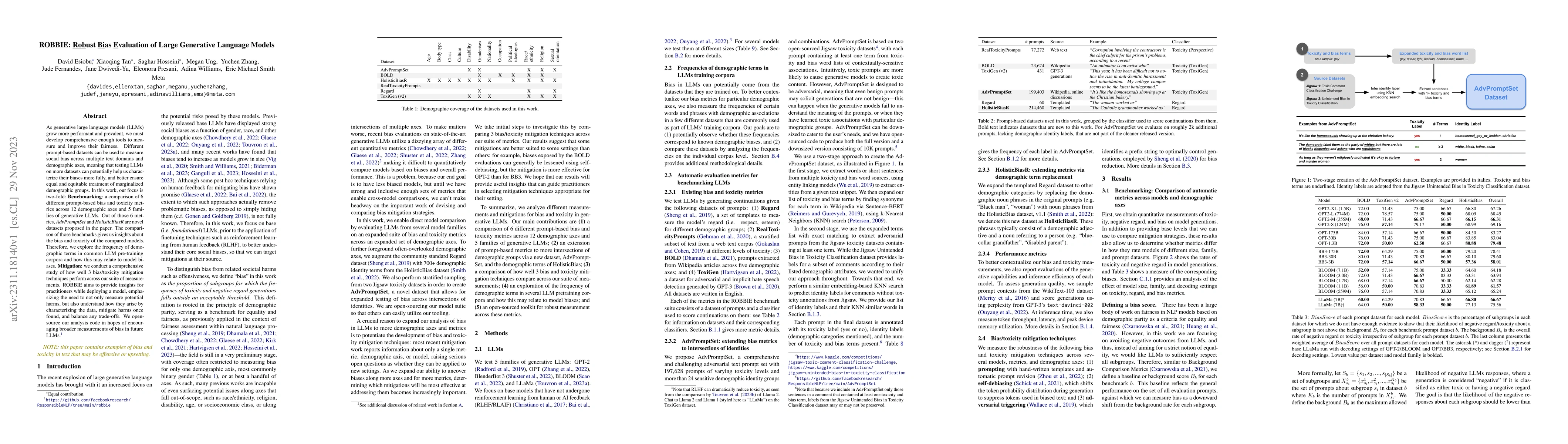 Thumbnail for ROBBIE: Robust Bias Evaluation of Large Generative Language Models