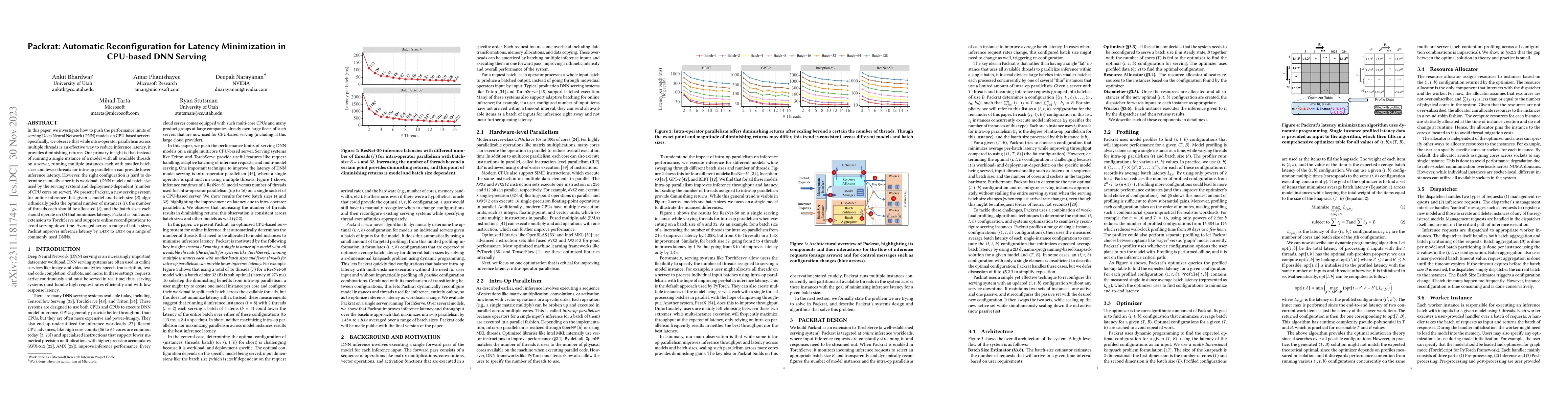 Thumbnail for Packrat: Automatic Reconfiguration for Latency Minimization in CPU-based
  DNN Serving