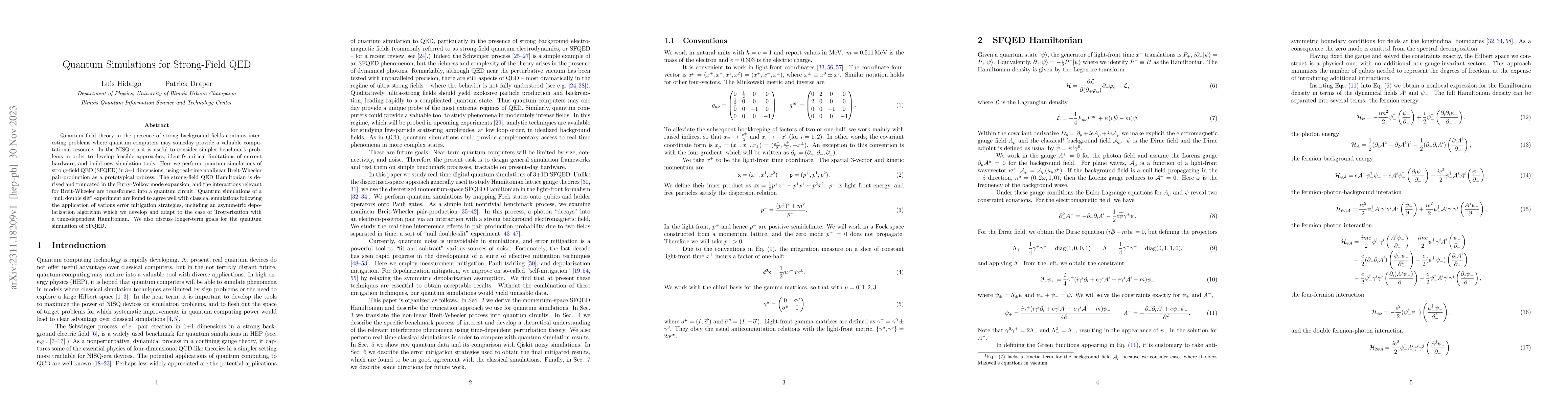Thumbnail for Quantum Simulations for Strong-Field QED