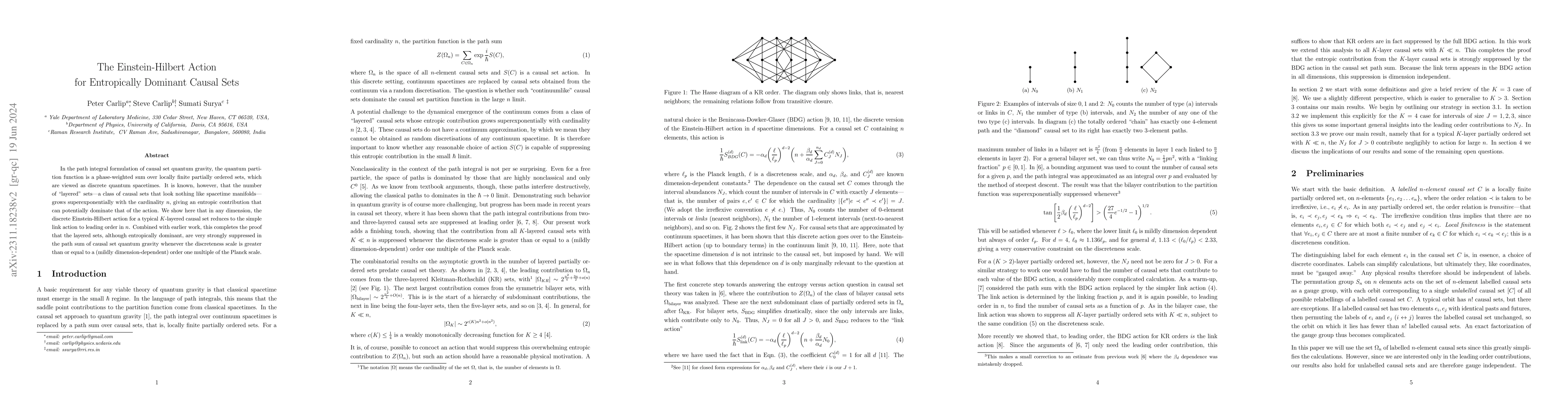 Thumbnail for The Einstein-Hilbert Action for Entropically Dominant Causal Sets