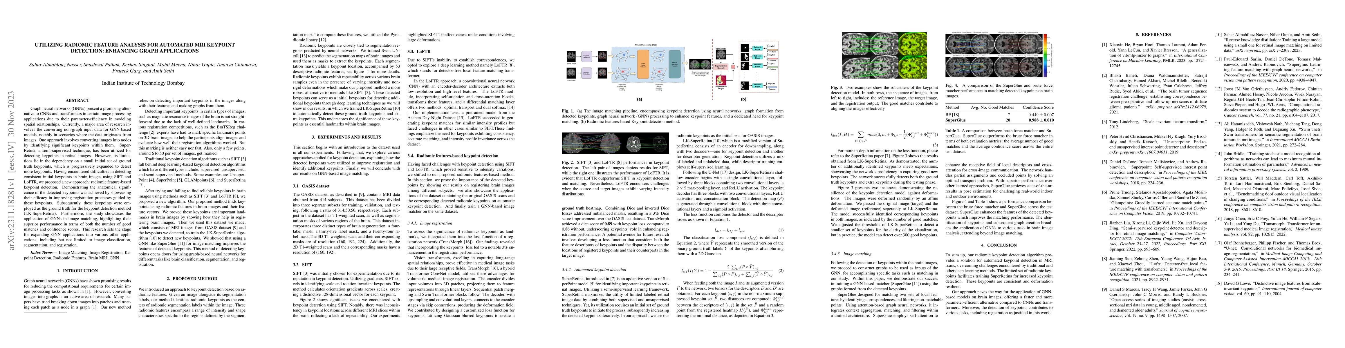 Thumbnail for Utilizing Radiomic Feature Analysis For Automated MRI Keypoint
  Detection: Enhancing Graph Applications