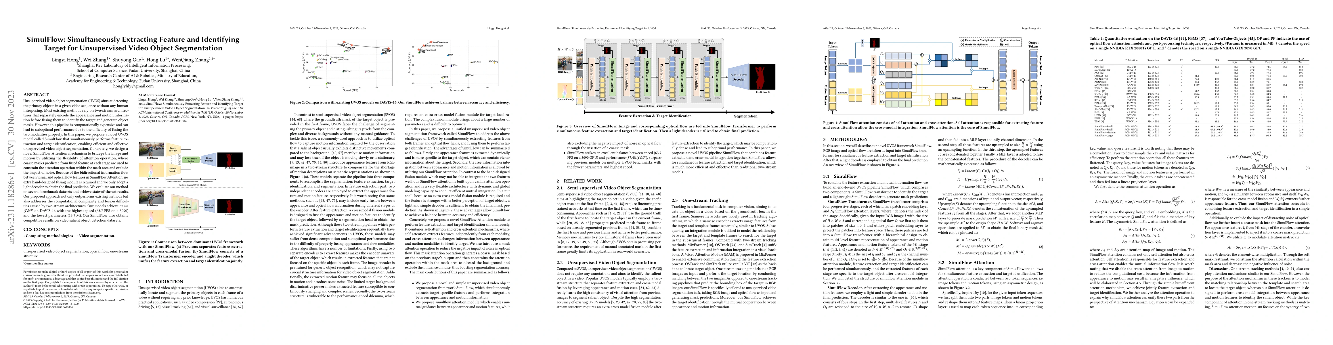 Thumbnail for SimulFlow: Simultaneously Extracting Feature and Identifying Target for
  Unsupervised Video Object Segmentation