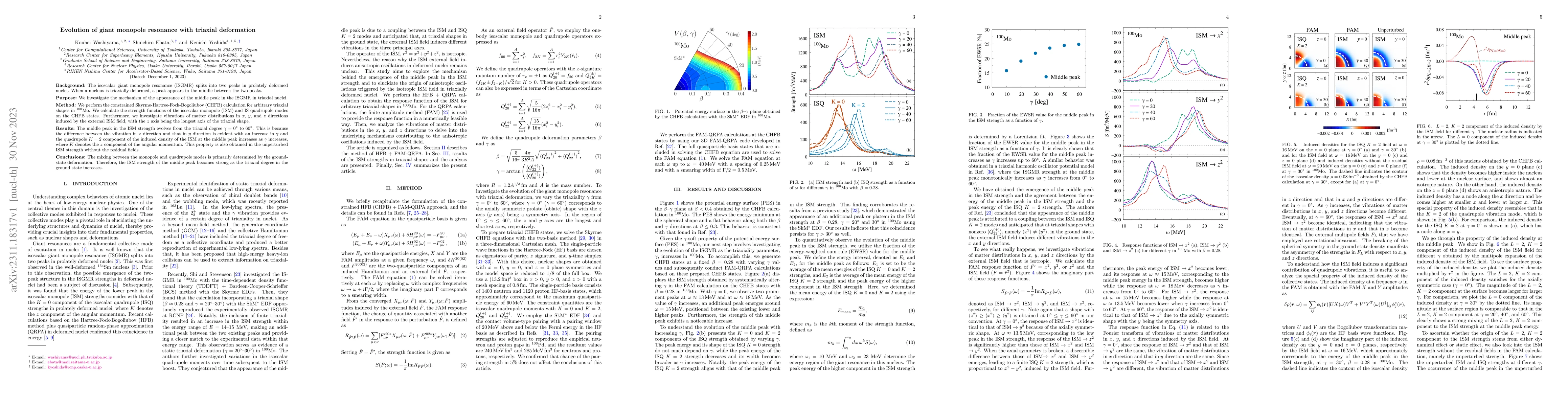 Thumbnail for Evolution of giant monopole resonance with triaxial deformation