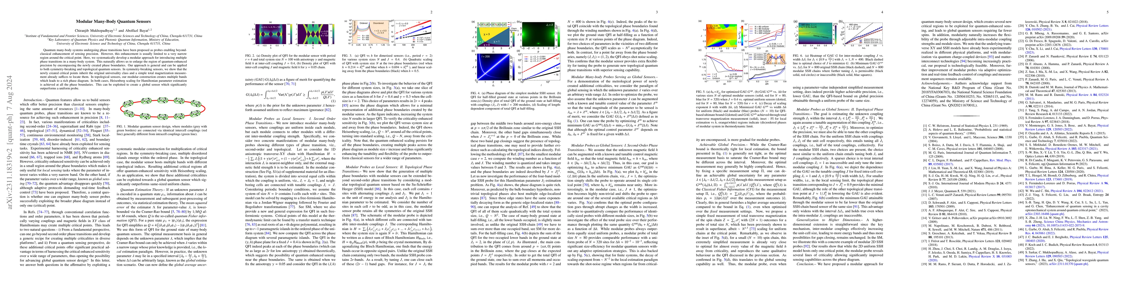 Thumbnail for Modular Many-Body Quantum Sensors