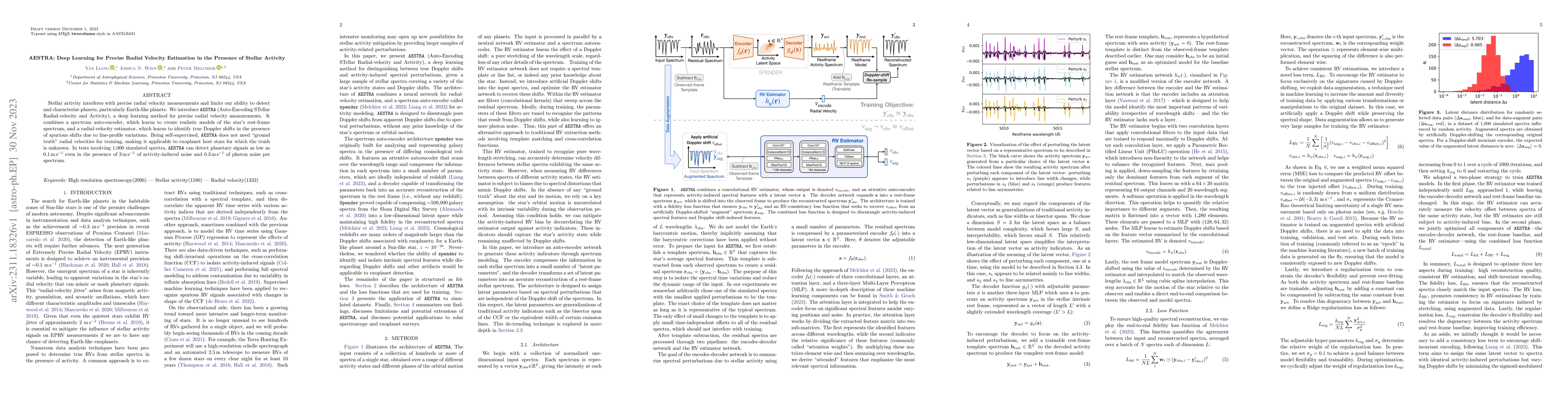 Thumbnail for AESTRA: Deep Learning for Precise Radial Velocity Estimation in the
  Presence of Stellar Activity