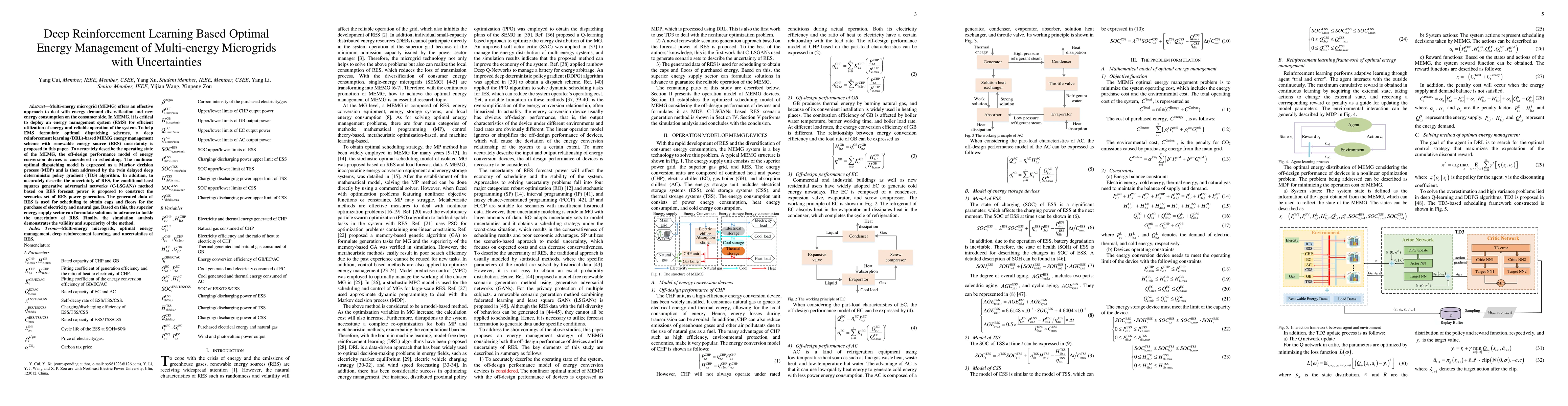 Thumbnail for Deep Reinforcement Learning Based Optimal Energy Management of
  Multi-energy Microgrids with Uncertainties