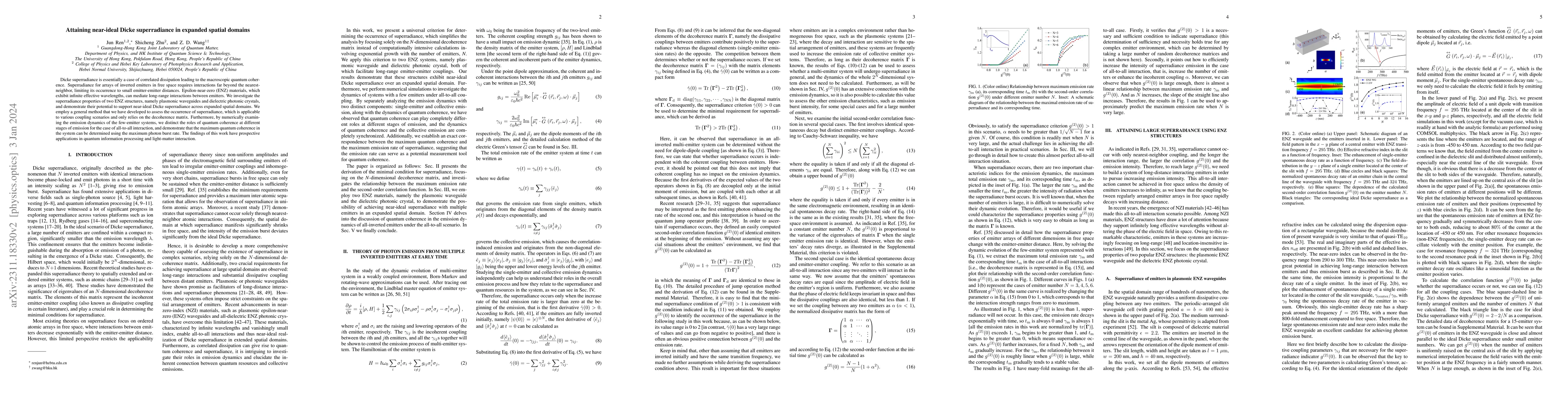 Thumbnail for Attaining near-ideal Dicke superradiance in expanded spatial domains
