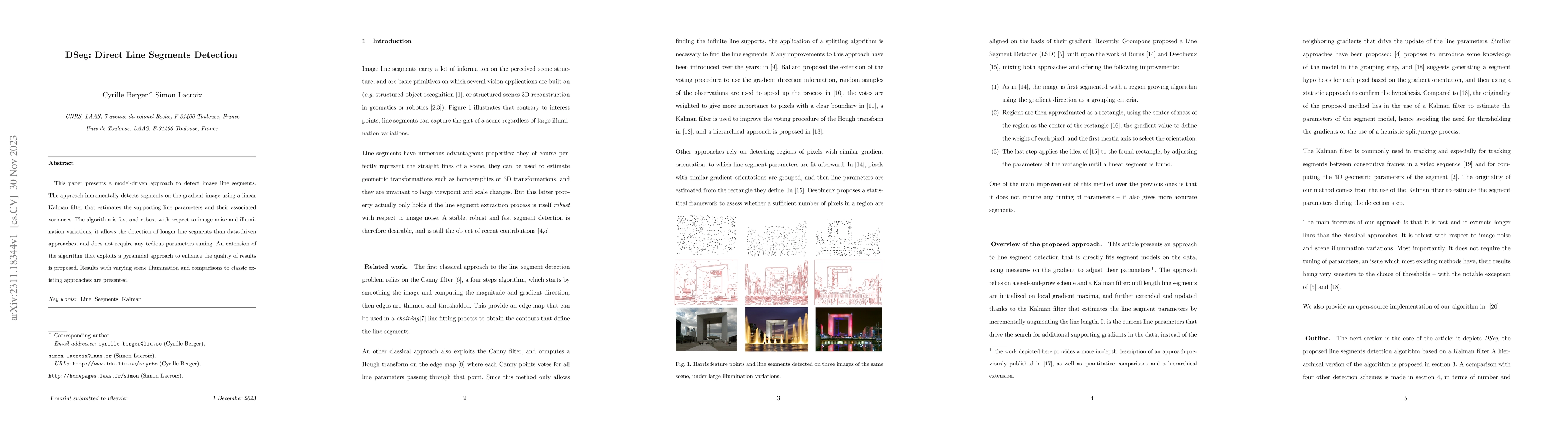 Thumbnail for DSeg: Direct Line Segments Detection