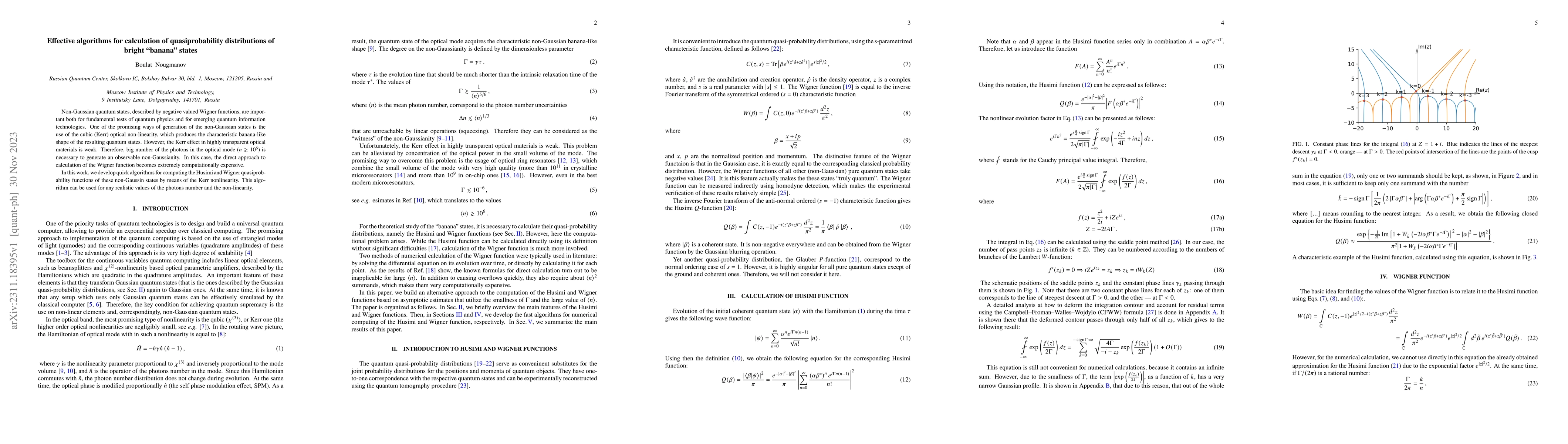 Thumbnail for Effective algorithms for calculation of quasiprobability distributions
  of bright "banana'' states