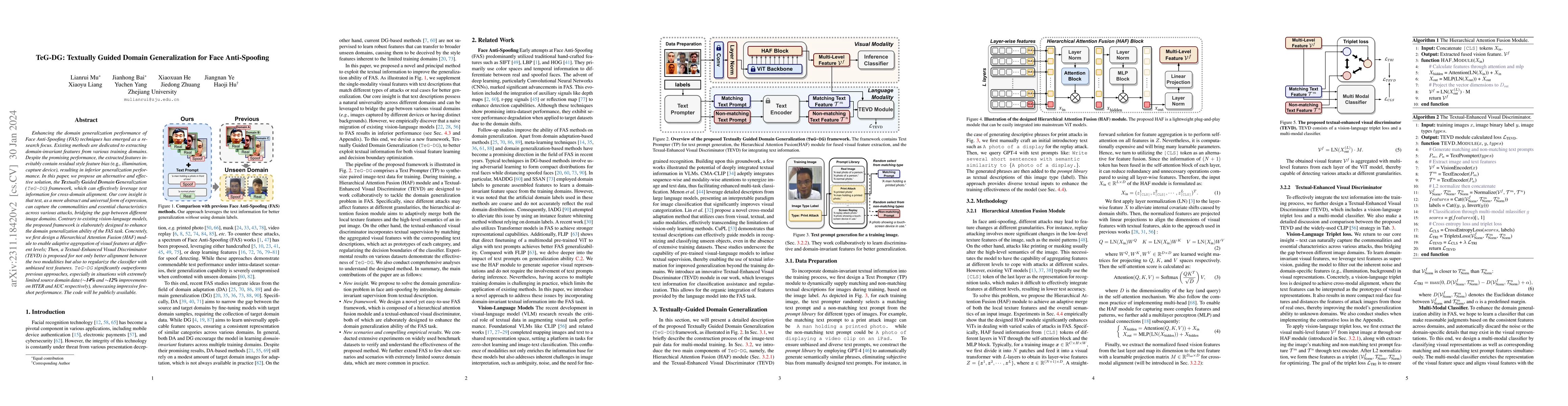 Thumbnail for TeG-DG: Textually Guided Domain Generalization for Face Anti-Spoofing
