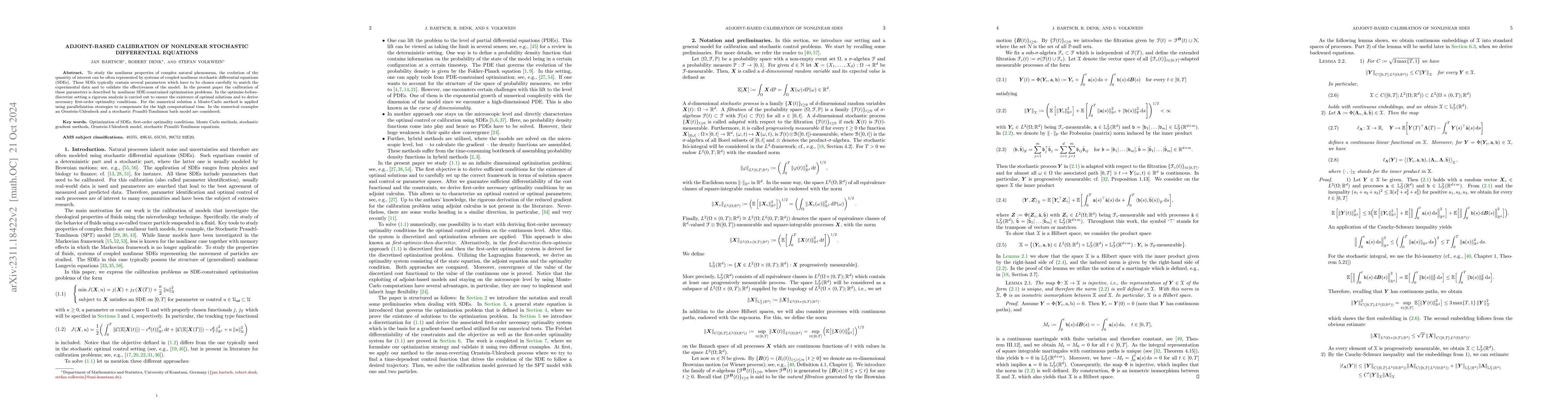 Thumbnail for Adjoint-based calibration of nonlinear stochastic differential equations