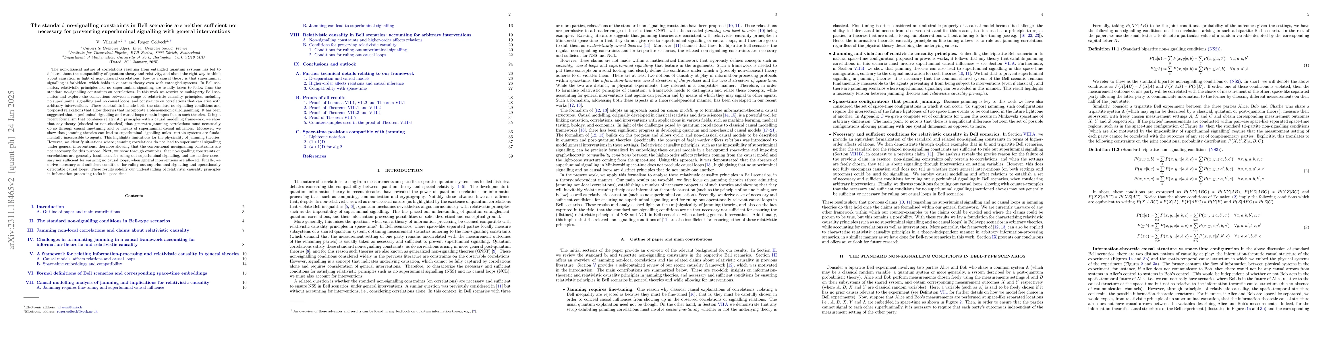Thumbnail for A causal modelling analysis of Bell scenarios in space-time:
  implications of jamming non-local correlations for relativistic causality
  principles