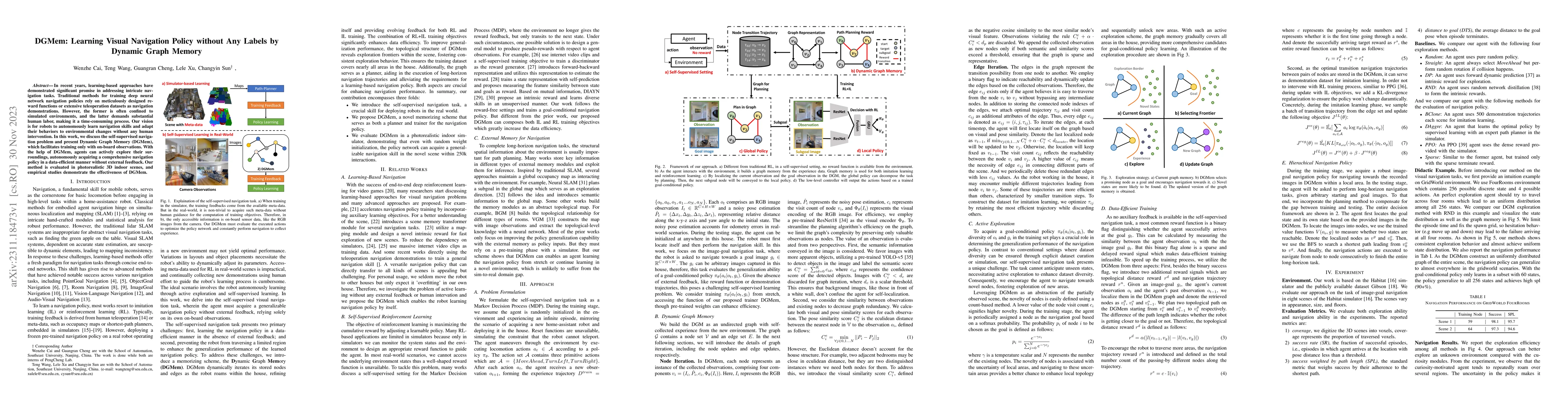 Thumbnail for DGMem: Learning Visual Navigation Policy without Any Labels by Dynamic
  Graph Memory