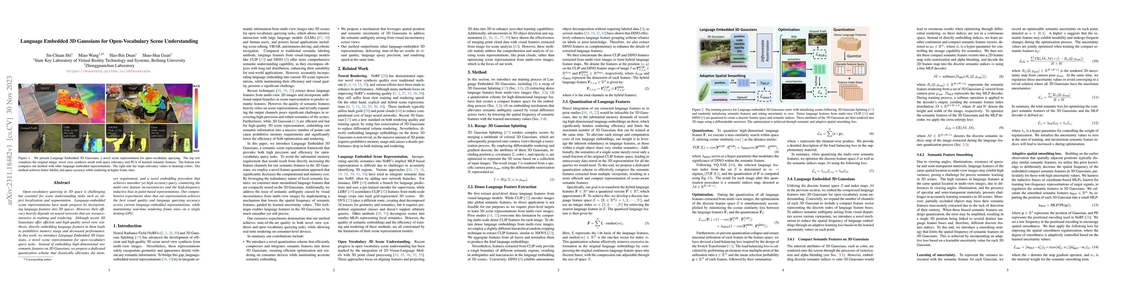 Thumbnail for Language Embedded 3D Gaussians for Open-Vocabulary Scene Understanding