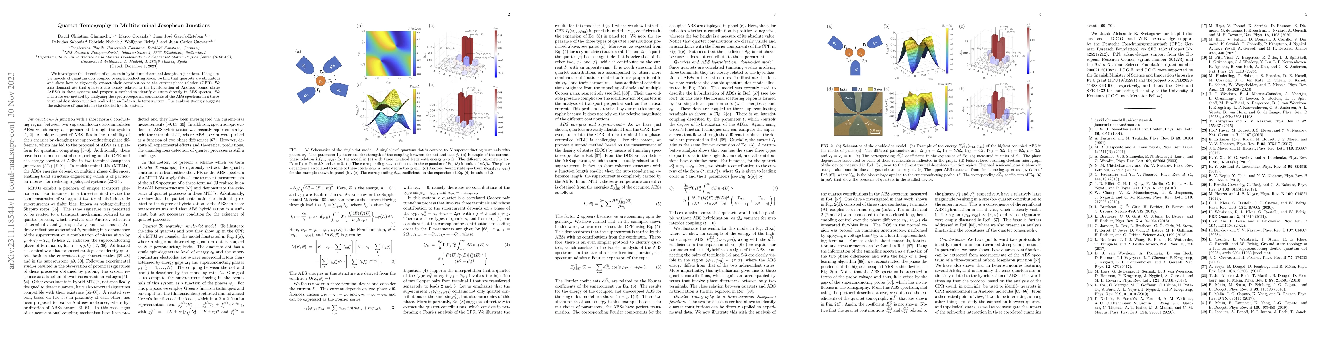 Thumbnail for Quartet Tomography in Multiterminal Josephson Junctions