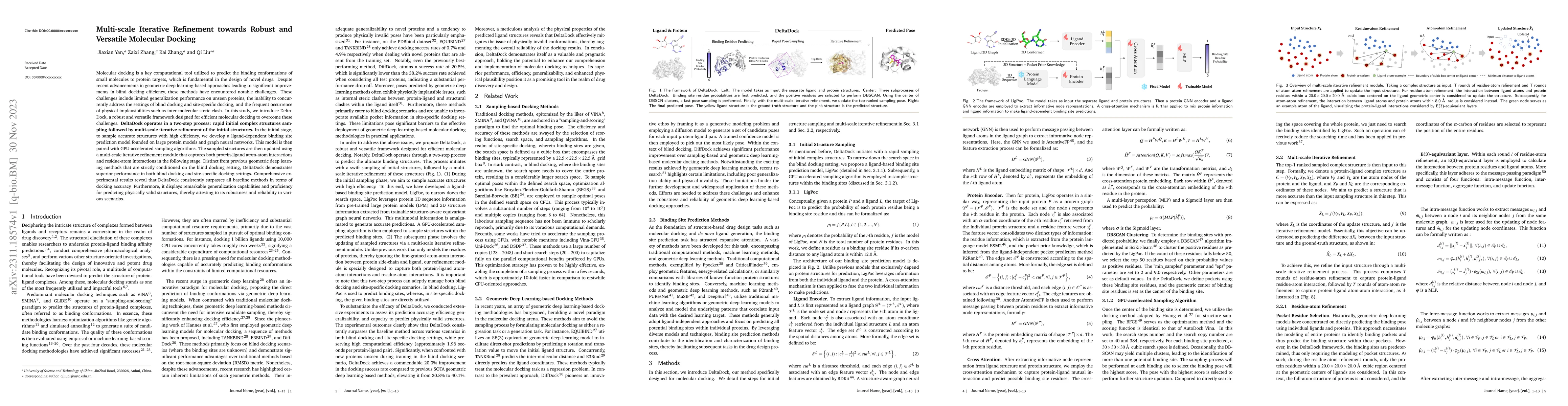 Thumbnail for Multi-scale Iterative Refinement towards Robust and Versatile Molecular
  Docking