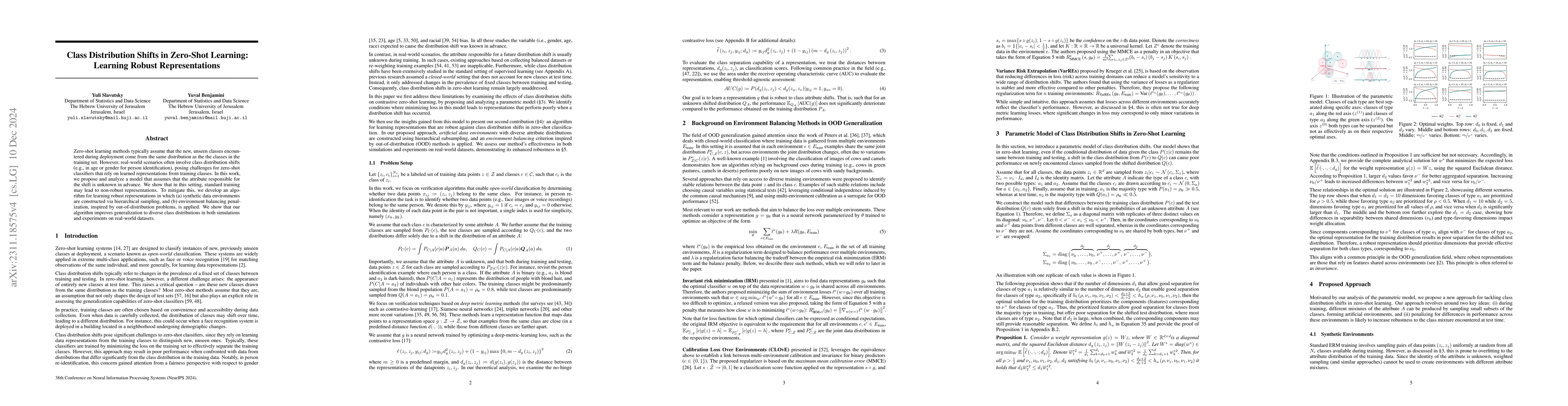 Thumbnail for Class Distribution Shifts in Zero-Shot Learning: Learning Robust
  Representations
