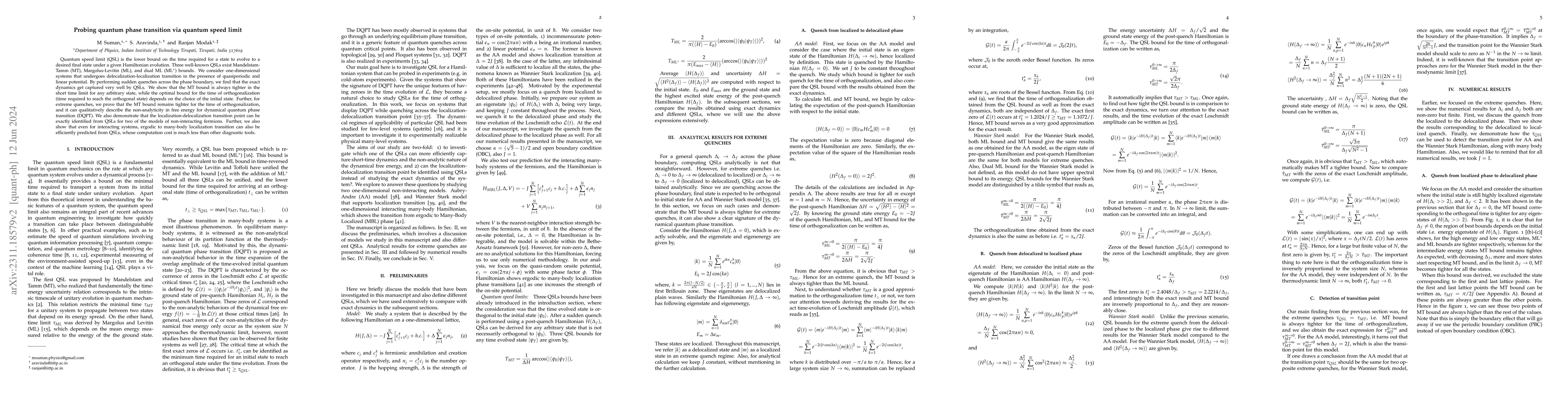 Thumbnail for Probing quantum phase transition via quantum speed limit