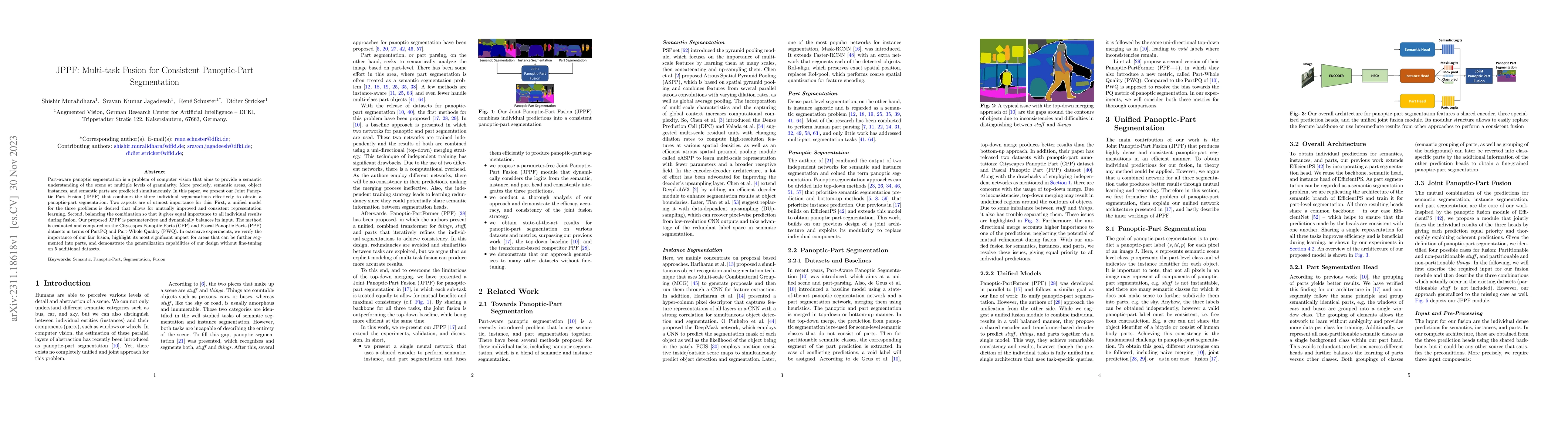 Thumbnail for JPPF: Multi-task Fusion for Consistent Panoptic-Part Segmentation