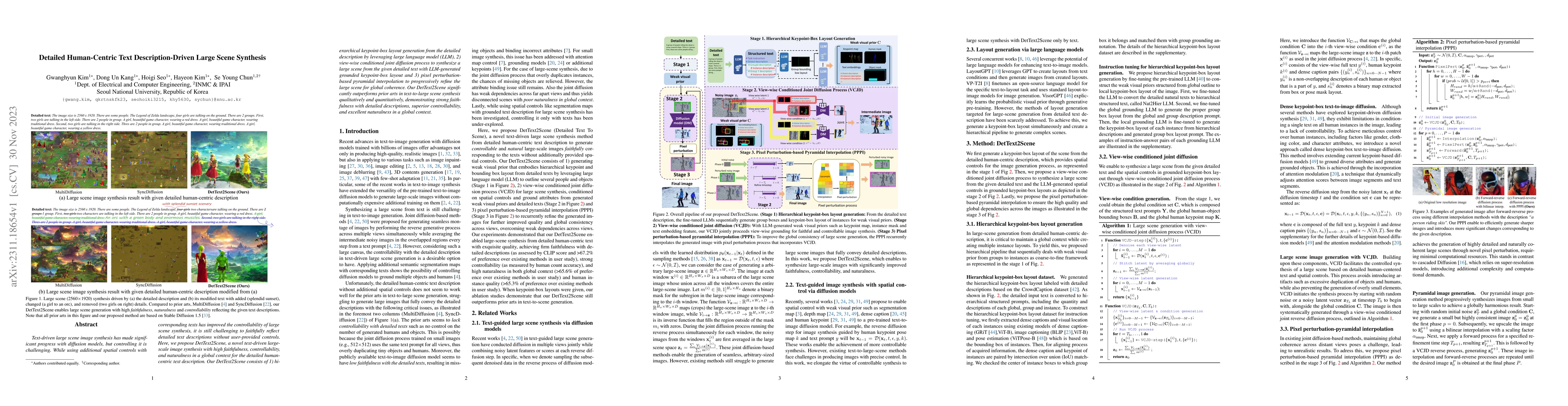 Thumbnail for Detailed Human-Centric Text Description-Driven Large Scene Synthesis