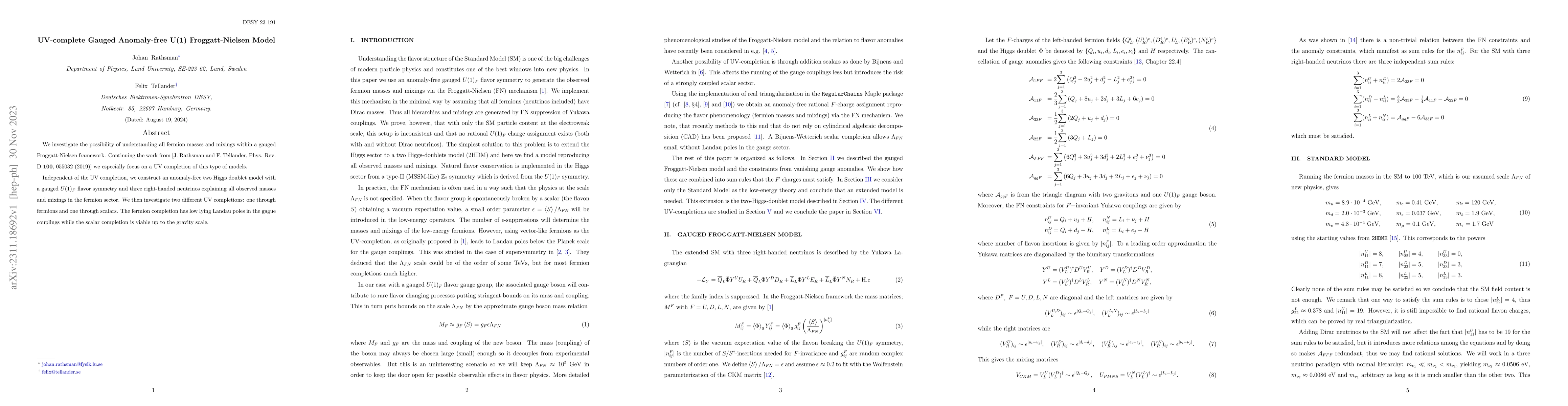 Thumbnail for UV-complete Gauged Anomaly-free U(1) Froggatt-Nielsen Model