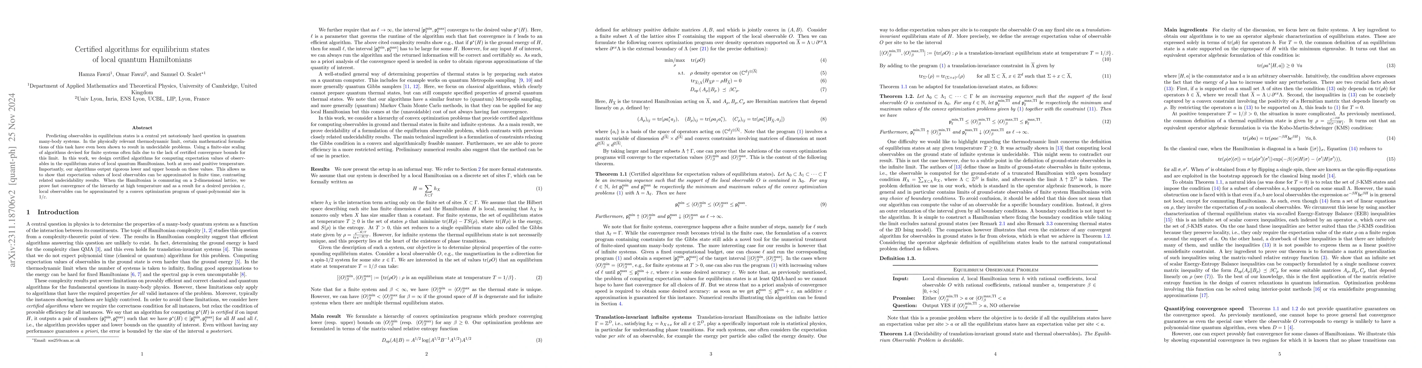 Thumbnail for Certified algorithms for equilibrium states of local quantum
  Hamiltonians