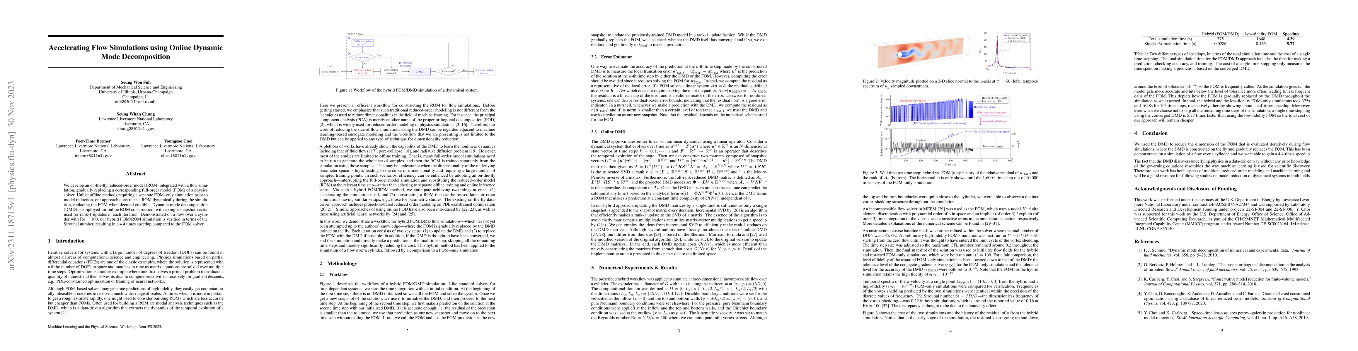 Thumbnail for Accelerating Flow Simulations using Online Dynamic Mode Decomposition