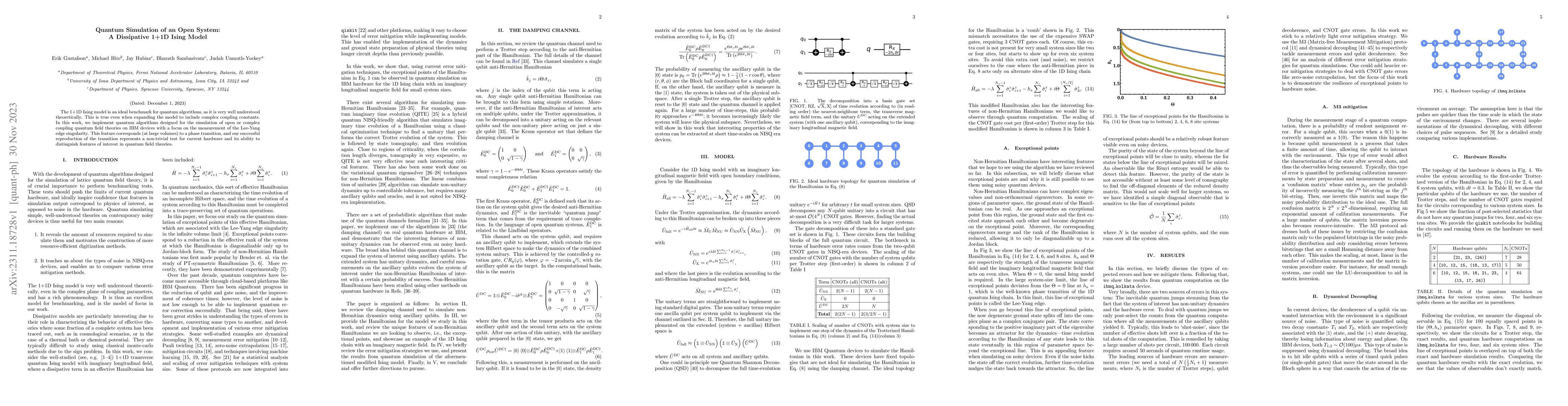 Thumbnail for Quantum Simulation of an Open System: A Dissipative 1+1D Ising Model