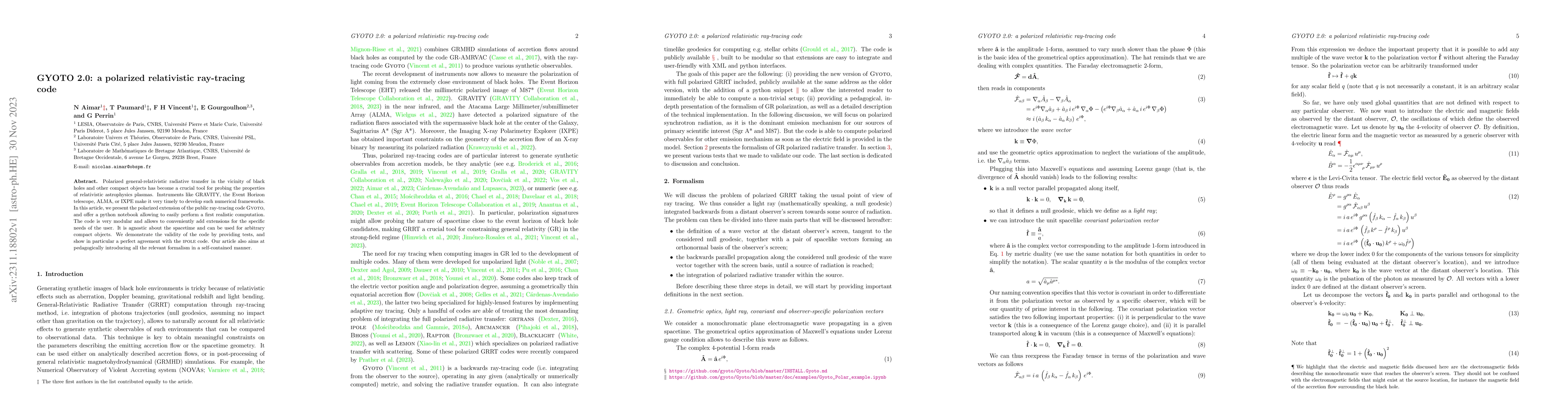 Thumbnail for GYOTO 2.0: a polarized relativistic ray-tracing code