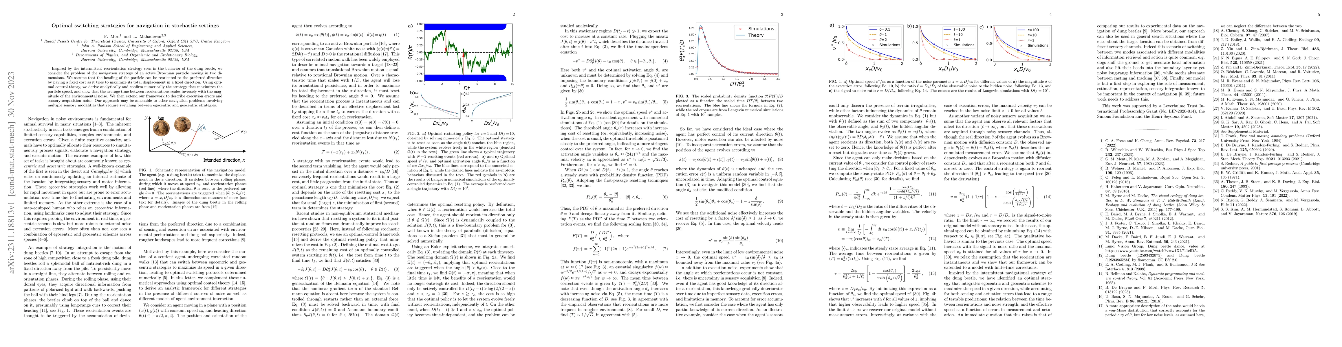 Thumbnail for Optimal switching strategies for navigation in stochastic settings