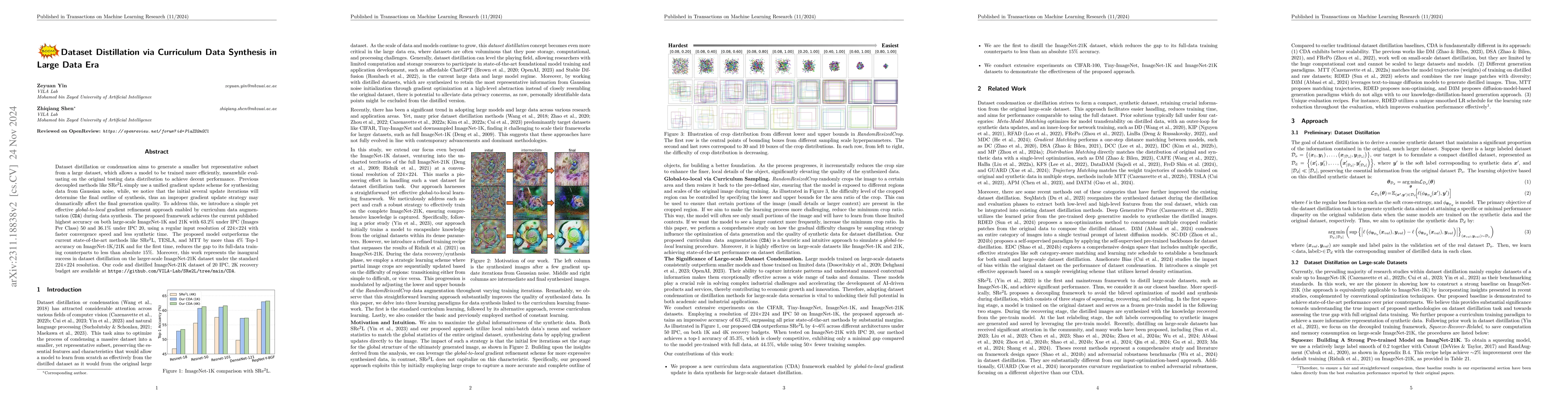 Thumbnail for Dataset Distillation in Large Data Era