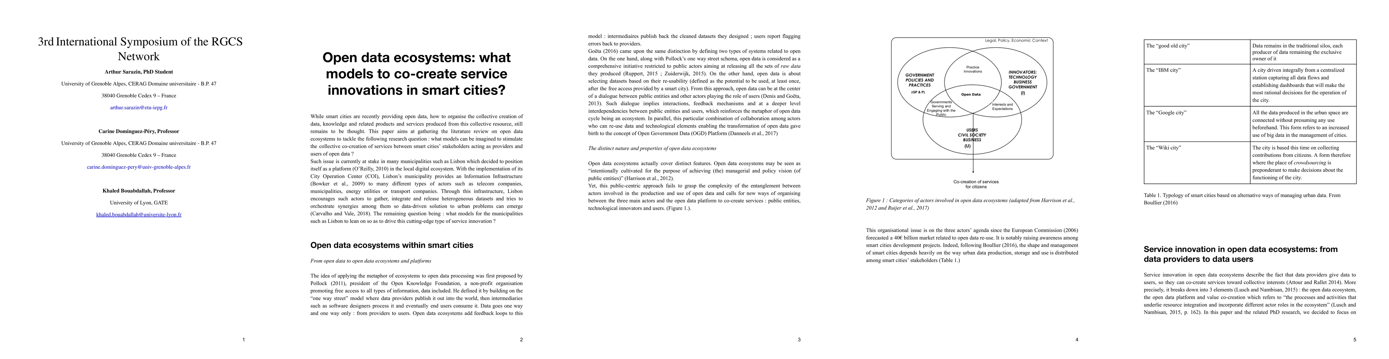 Thumbnail for Open data ecosystems: what models to co-create service innovations in
  smart cities?