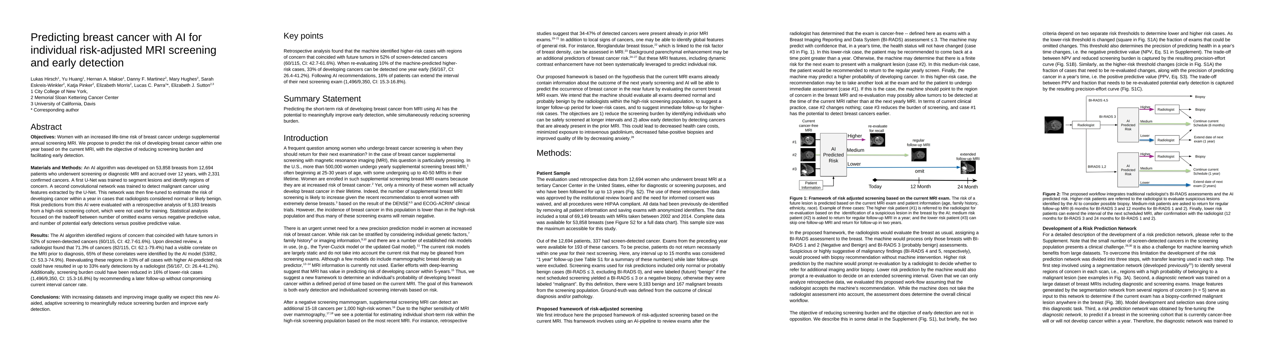 Thumbnail for Predicting breast cancer with AI for individual risk-adjusted MRI
  screening and early detection