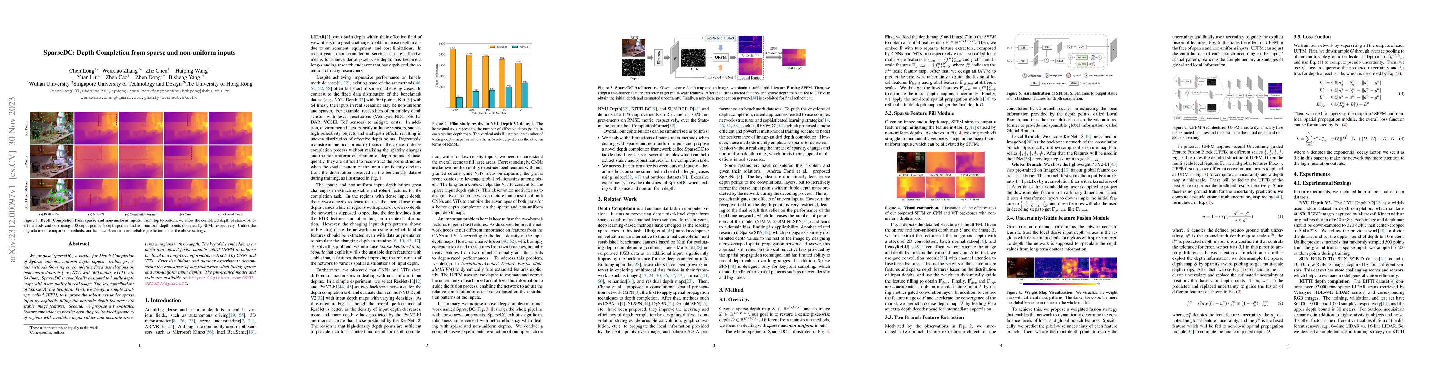 Thumbnail for SparseDC: Depth Completion from sparse and non-uniform inputs
