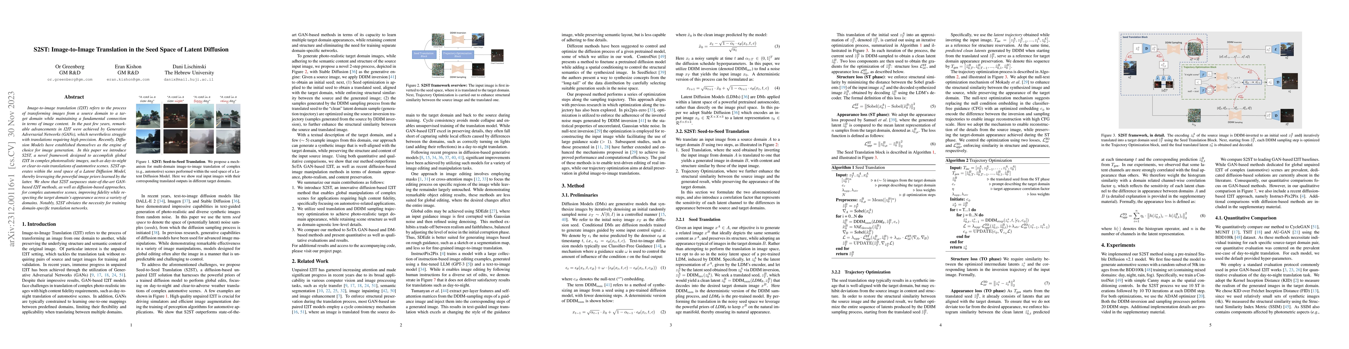 Thumbnail for S2ST: Image-to-Image Translation in the Seed Space of Latent Diffusion