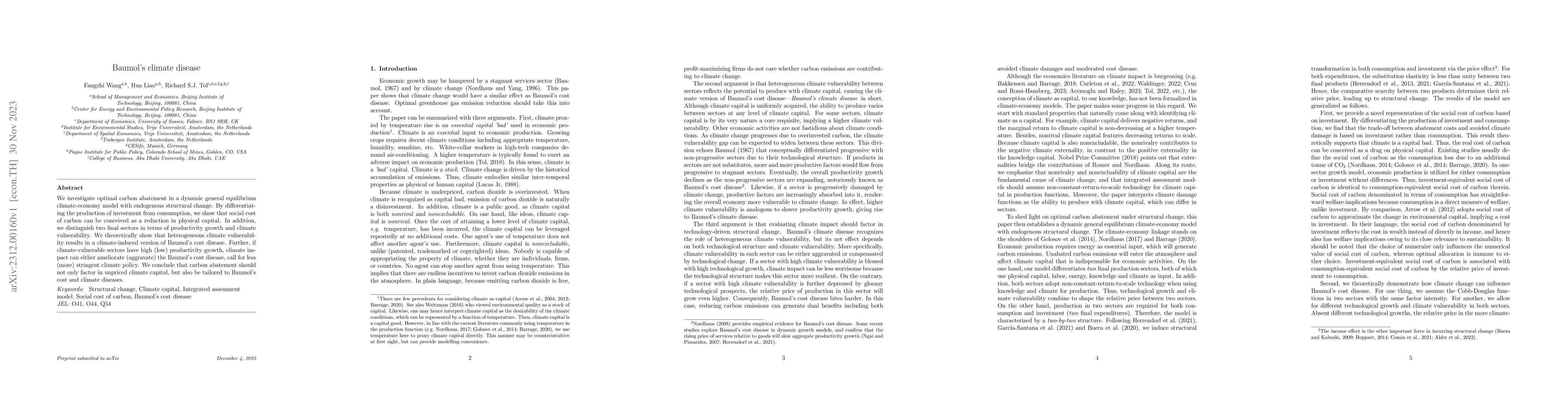 Thumbnail for Baumol's Climate Disease